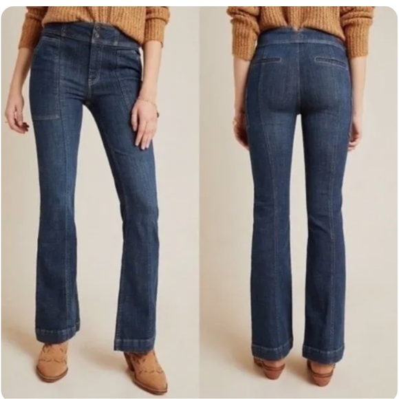 Anthropologie Denim - Anthropologie Pilcro Dark High Rise Bootcut Jeans Size 27 / NWT
